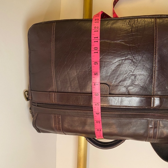 Samsonite Brown Soft Leather Briefcase - Picture 12 of 13